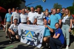 unsere Löwenprominenz mit Hautsponsor "dieBayrische" und unseren Poinger Löwen