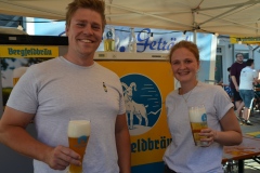 der Bergfeldbräu unser 1. Poinger Bier - tolles Bier präsentiert von den beiden Jungunternehmern